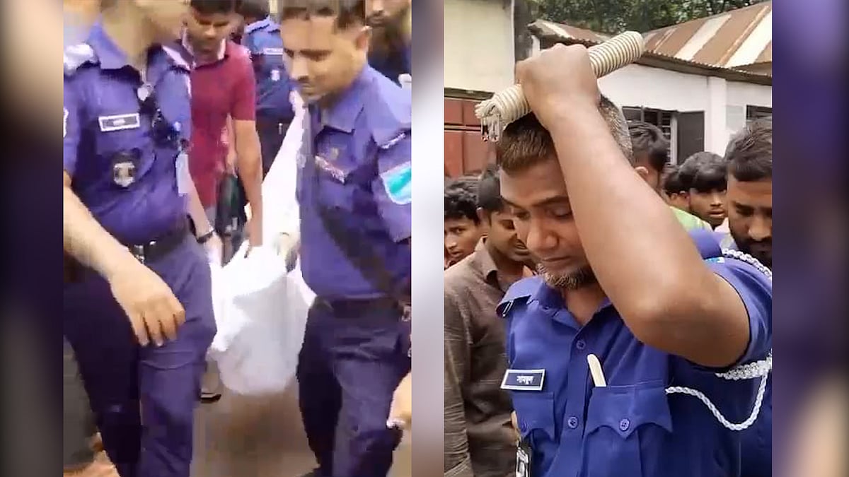 দায়িত্ব পালন করতে গিয়ে নিজের সন্তানের লাশ পেলেন পুলিশ সদস্য