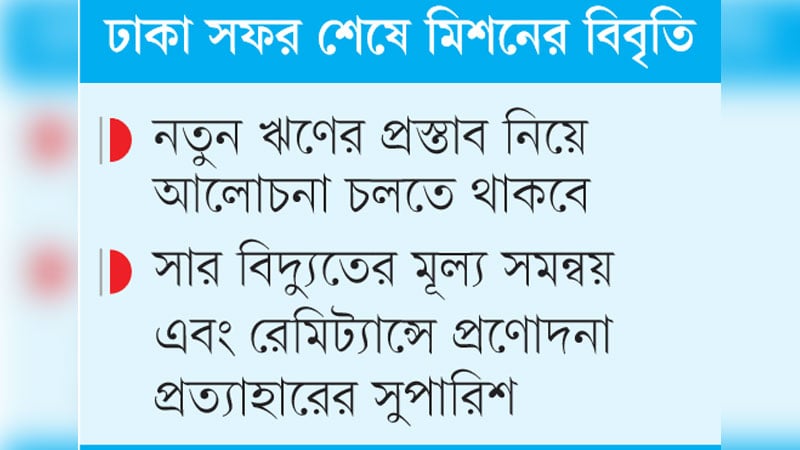 সাড়ে ৩ শতাংশ জিডিপি প্রবৃদ্ধির পূর্বাভাস আইএমএফের